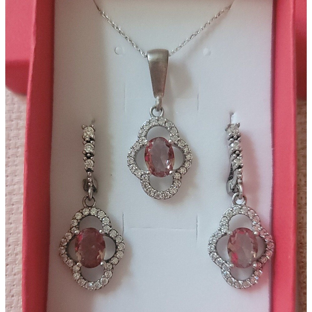 925 Sterling Silver Turkish Necklace Zultanite Wedding Jewelry for Women, NEW, - Picture 7 of 7